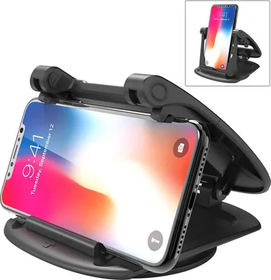 Produktbild von STILVORA KFZ-Halterungen, Handyhalter Auto, Universale Handyhalterung Auto mit AR-Navigation, Handyhalter für Armaturenbrett, Kreatives Design – Schwarz Matt