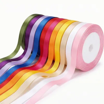 Geschenkband Satin 12 Farben 22 m x 1 cm