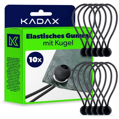 Zdjęcie produktu dla KADAX Zestaw Gum z Kulką Do Plandek mocowanie Guma 10szt