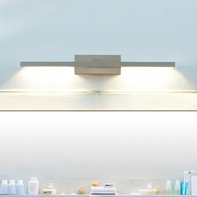 Obrázek produktu pro LED nástěnná lampa hliník Š: 45,5 cm bílá podlouhlá 3000 K teplé bílé světlo 430 lm