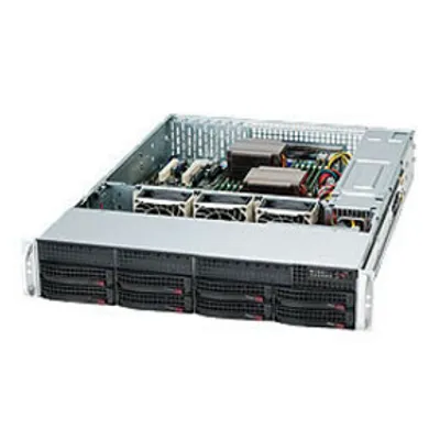 Produktbild von Supermicro SC825 TQC-R802LPB - Rack-Montage 2U