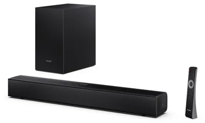 Produktbild von Sharp HT-SBW121, 2.1 Kanäle, Voice, Film, Sport, Spiel, Nacht, Musik, Benutzerdefinierung, 5,08 cm (2"), 11,4 cm (4.5"), Schwarz, MP3, WAV