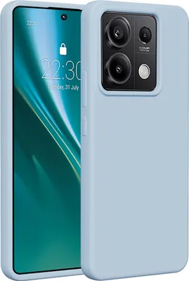 Produktbild von Etteri Silikonhülle für Xiaomi Redmi Note 13 Pro 5G Handyhüllen Hellblau