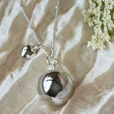 Obrázek produktu pro Těhotenská rolnička HEARTBEAT Silver