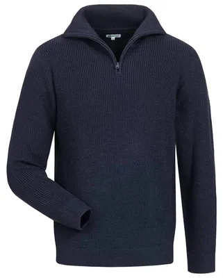 Produktbild von Feldtmann Uni Troyer Pullover Hummel - Original Hamburger Troyer mit 50% Wolle in Marine Größe XL