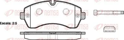 Produktbild von REMSA Bremsbeläge Satz Vorne Bremsklötze passend für MERCEDES-BENZ SPRINTER 3,5-t Kasten (906) 1243.00