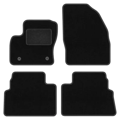 Produktbild von Velours-Fußmatten für Ford Kuga MK1 2011-2013 (SUV) – 4-tlg, Schwarz, passgenau – Wielganizator LUX