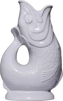 Produktbild von Gluckigluck Wasserkaraffe mit Gluckergeräusch, handgefertigt, ikonisches Design, Farbe:Auster, Fassungsvermögen:1,2 L