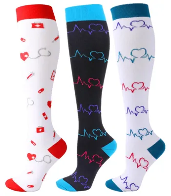 Productafbeelding van 3 Paar Compressiekousen, 20-25 mmHg voor Mannen en Vrouwen