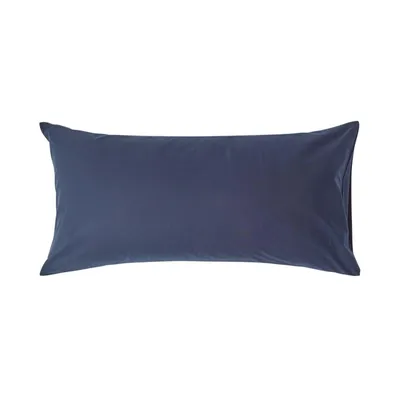 Produktbild von HOMESCAPES Kopfkissenbezug Fadendichte 200 marineblau, 50 x 90 cm