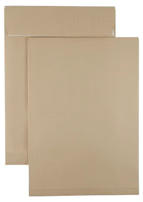 Produktbild von Kaenguruh E4 Faltentasche, Ormypack braun/braun 125g, mit Haftklebung Abdeckstreifen, Stehboden und Faltenbreite 40 mm
