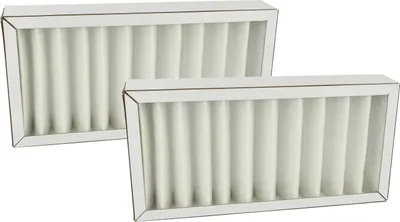 Produktbild von vhbw 2x Luftfilter G4 Ersatz für Pluggit ARFG4F7-150 für Lüfter, Badlüfter, Ventilator, Lüftungsgerät - Weiß