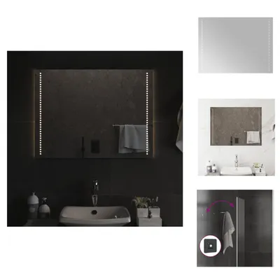 Produktbild von vidaXL LED-Badspiegel 80x60 cm -  Spiegel