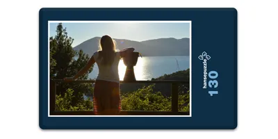 Produktbild von hansepuzzle 17578 - Aus-Blick Puzzle, 130 Teile, Mode, 28,7 x 20,0cm mit hochwertiger Aufbewahrung, Kartonbox und wiederverschließbarem Beutel