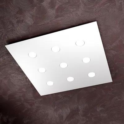 Immagine prodotto di Plafoniera Moderna Area Metallo Bianco Metallo 9 Luci Gx53