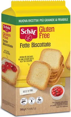 Produktbild von Schar Fette Biscottate Senza Glutine Zwieback gebackenem Brot 260g Glutenfrei