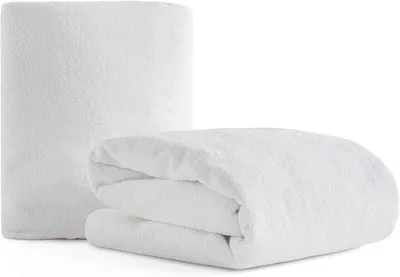 Zdjęcie produktu dla Ochraniacz na materac 60x120 cm, 2 szt., wodoodporny, frota, do łóżka dziecięcego
