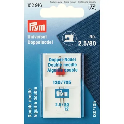 Produktbild von Prym Doppel-Nähmaschinennadel 130/705 Universal 80/2,5 mm