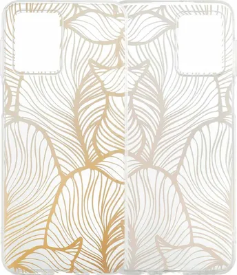 Obrázek produktu pro imoshion Design pouzdro Motorola Moto G54 - Golden Leaves Transparent