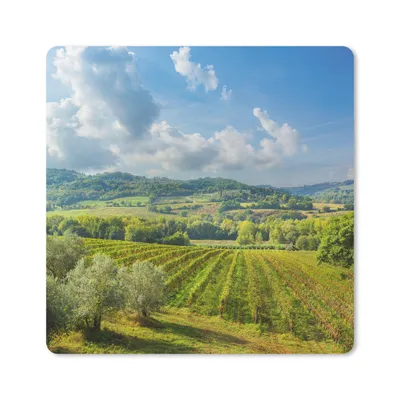 Obrázok produktu pre Podložka pod myš - Toskánsko - Krajina - Mraky - 20x20cm - Rohožka pod myš