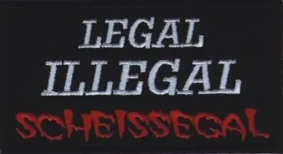 Produktbild von Legal - Aufnäher Schwarz/Weiß/Rot, ca. 10 x 5,5 cm