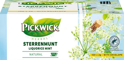Produktbild von Pickwick - Herbal Sterrenmunt - 100 Teebeutel