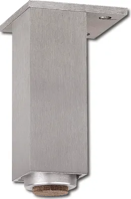 Produktbild von Möbelfuß 40 x 40 x 160 mm verstellbar, Aluminium gebürstet