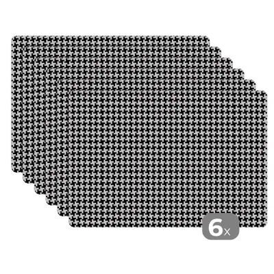 Obrázok produktu pre MuchoWow® Podložky Sada 6 podložiek Umývateľné podložky 30x45x0.3cm Abstraktné - vzory - dizajn Podložka pod stôl Nekĺzavá a odolná voči teplu