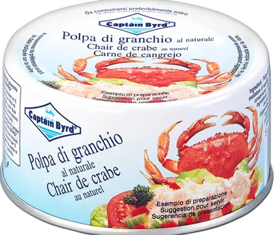 Zdjęcie produktu dla Mięso kraba w zalewie 200 g Captain Bird