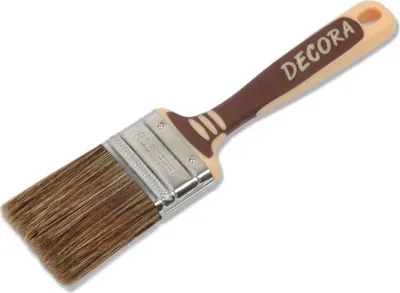Produktbild von Decora Lasurpinsel 2K (Braun,Edelstahlzwinge,Polymix) - 50540