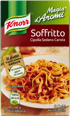Produktbild von 3x Knorr Magia d'Aromi Soffritto brodo Steinpilze Suppenwürfel Brühe 8 x 11g (Karotte-Sellerie-Zwiebel)