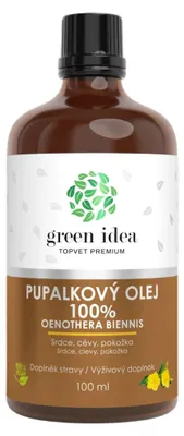 Pupalkový olej 100 % – 100 ml – Green idea