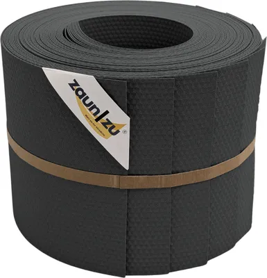 Produktbild von Sichtschutzstreifen PP zaun|zu DELUX 10x Einzelstreifen 2,55m Anthrazit 10x 2,55m