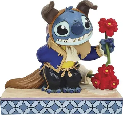 Productafbeelding van Enesco Stitch als het Beest figuurtje, blauw, één maat