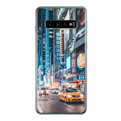 Produktbild von MuchoWow® Handyhülle Schutzhülle Hülle für Samsung Galaxy S10 New York bei Nacht Silikon Softcase Handy Hülle - Handytasche