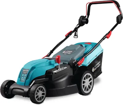 Image de K&S Könner & Söhnen KS 42LM, tondeuse électrique, 1800 W, largeur de coupe de 420 mm, hauteur de coupe réglable de 25 à 80 mm, 5 positions, bac de ramassage de 40 litres, fonction mulching