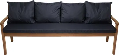 Immagine prodotto di Cuscini per panchina da giardino Blu scuro| Cuscino per seduta 180x50x7 + schienale 4x 56x50cm| Cuscini per divano da giardino per 4 persone| Cuscini per altalena da giardino