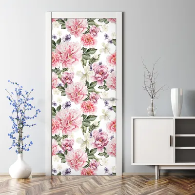 Produktbild von Dekorative Türposter selbstklebend Klebefolie Wandaufkleber Türaufkleber Exotische Blätter 70 x 200 cm