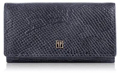 Produktbild von Damengeldbörse schwarz echtes Leder Paolo Peruzzi T-09-BL