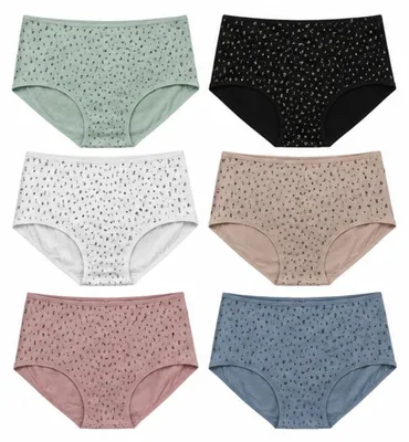 Produktbild von Damen Slips 6er Pack Baumwolle – bequem & atmungsaktiv Mix3/XL