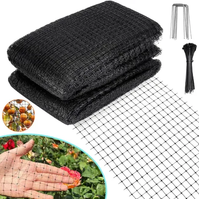 Produktbild von Teichnetz 4x10m, Wiederverwendbares Netz für Teichabdeckung, Obstbäume und Gemüsebeete