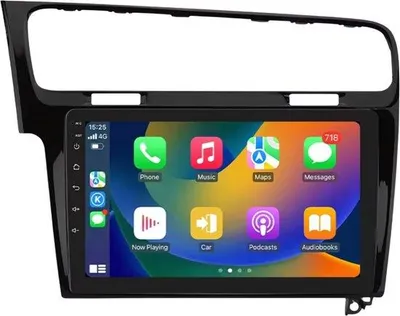 Zdjęcie produktu dla Radio samochodowe z Bluetooth i CarPlay do VW Golf 7 (2013–2017), kompatybilne z Apple i Android, system stereo, system nawigacyjny, 2 GB pamięci RAM, 64 GB pamięci wewnętrznej