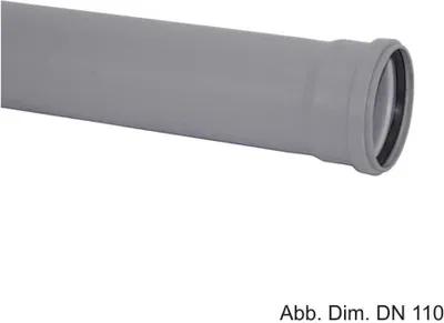 Produktbild von HT-Abflussrohr mit Dichtring, DN 40 x 500 mm