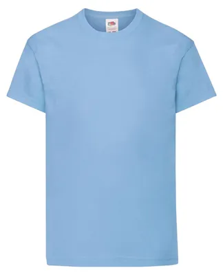 Immagine prodotto di Fruit of the Loom - Maglietta "Original" per bambini LT2039 (116) (azzurro)