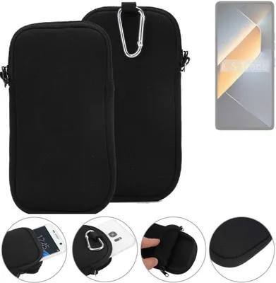 Produktbild von K-S-Trade Neopren-Hülle Handyhülle kompatibel mit Tecno Pova 6 Schutzhülle Neoprenhülle Sleeve Schutz-Hülle Gürtel Tasche Case Holster