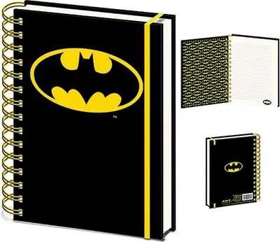 Image de Carnet de notes A5 à spirale Batman (Symbole)