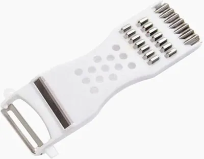 Productafbeelding van CHPN - Schilapparaat - Aardappelschilapparaat - Fruit schiller - Mes - Schilmes - Multitool - Schiller - Rasp - Rasp - Keukenmes - Keukenaccessoire - Wit