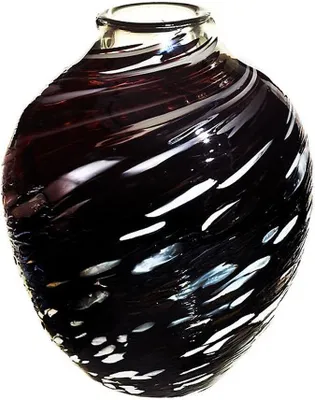 Produktbild von Kugelvase Jozy schwarz-weiß "Art Queen" (28,5cm)