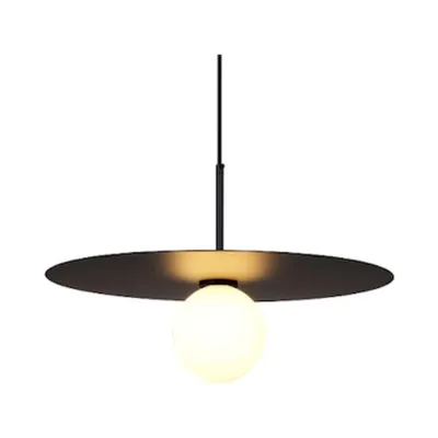 Zdjęcie produktu dla Sombre - nowoczesna czarna lampa wisząca 45 cm