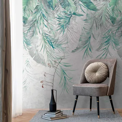 Obrázek produktu pro Profhome 398191-GU Netkaná tapeta jungle matná šedá zelená modrá 1,59 m x 2,8 m